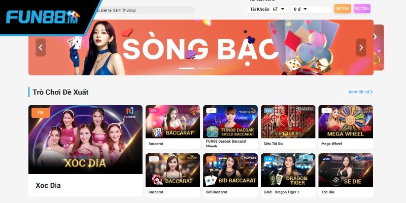 Trải nghiệm giải trí mượt mà tại Casino Fun88